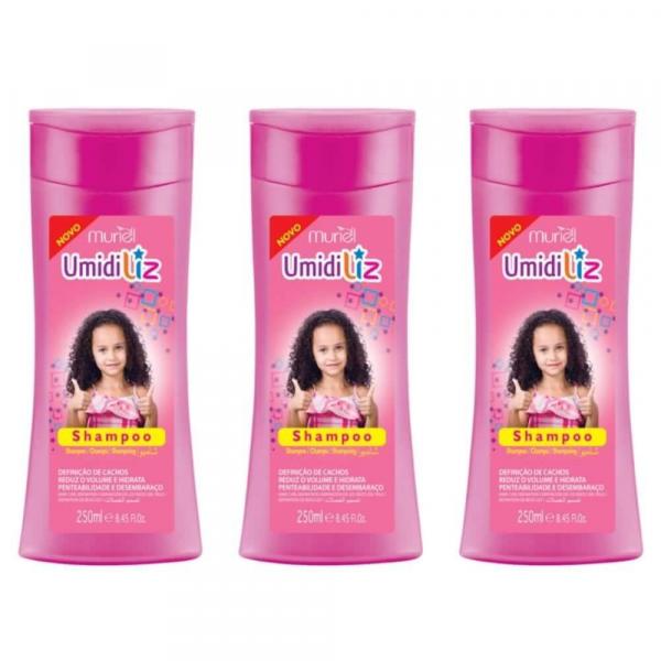 Umidiliz Kids Shampoo Infantil 250ml (Kit C/03) - Muriel