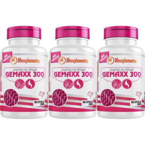 3un Colágeno Hidrolisado Gemaxx 300mg 60 Cápsulas Melcoprol