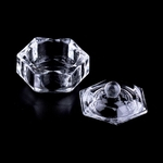 Unha arte nova em vidro cristal Acrílico Dappen Taça Prato Cup Ferramentas unha clara