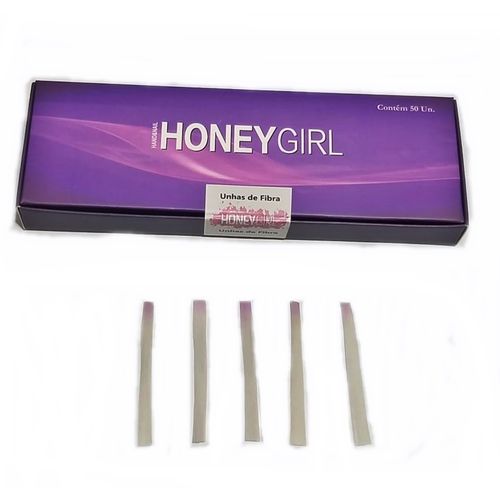 Unha de Fibra de Vidro Honey Girl com 50 Unidades
