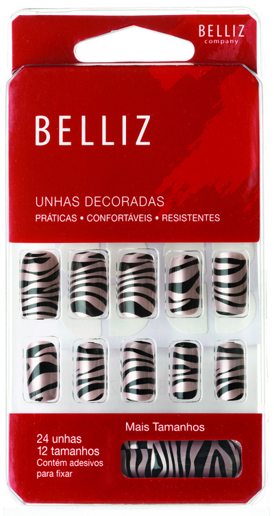 Unhas Belliz Zebra - 1262