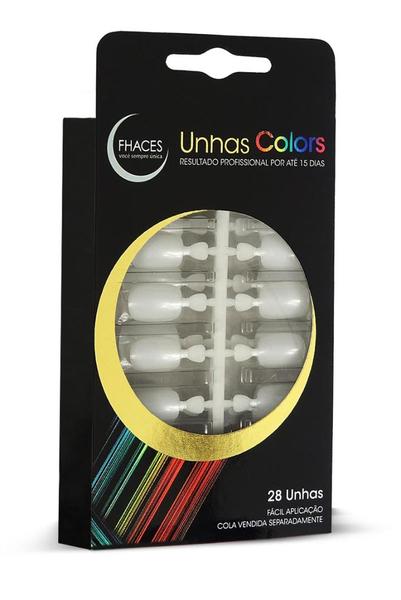 Unhas Postiças Colors (28 Unidades) - Pérola (4806) - Fhaces