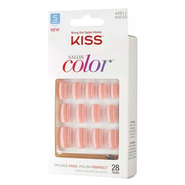 Unhas Postiças Kiss New York Salon Color Bonita - First Kiss