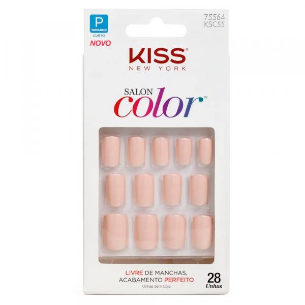 Unhas Postiças Kiss New York Salon Color Sweet Girl