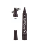 Único 4 Fork Dica Chefe Lápis de sobrancelha impermeável Natural de longa duração Coloração Brows Pen Non Eyebrow cosmetics