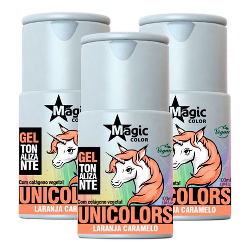 Unicolors 03 Gel Tonalizante Laranja Caramelo 100ml - Magic Color