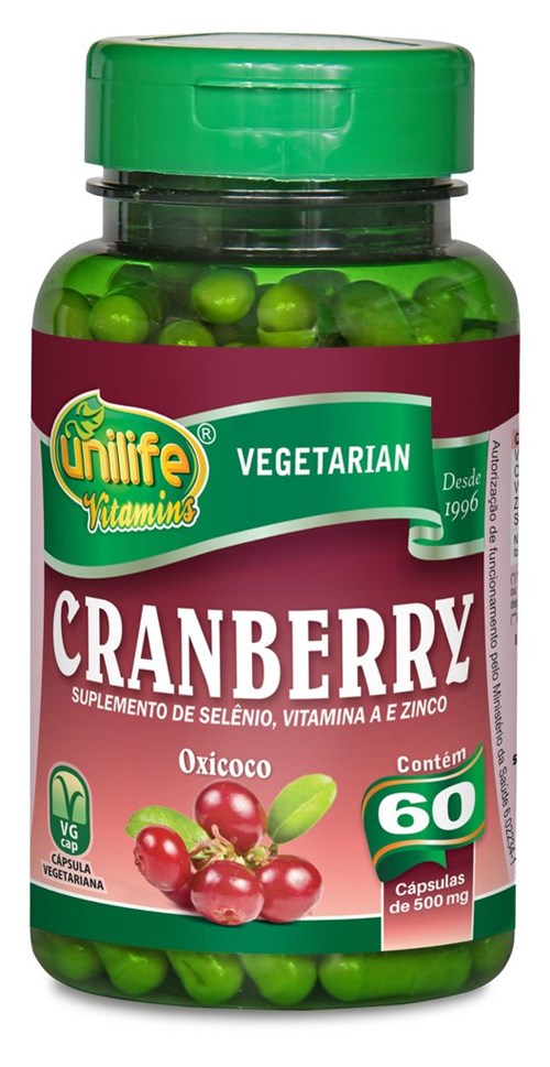 Unilife Cranberry 60 Cápsulas 500Mg