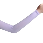 Unisex Arm Sleeve Silk Ice respirável de refrigeração Pára-sol Anti-UV elástica de mão Elbow Tampa