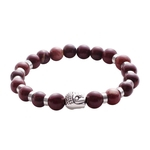 Unisex Casual Simple Stylish Stretch Decoration Round Artificial Lava Beads Beaded Bracelet