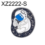 Unisex Cute Astronaut Pattern Esmalte Broche Geométrico Irregular Pin Bag Badge