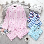 Unisex leve de algodão macio respirável Pijamas de Wear Início