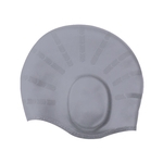 Unisex Silica Gel Ear Proteção Swim Cap impermeável anti-derrapante para o cabelo longo