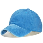 Unisex Vintage Washed Cap Baseball de algodão Sun ajustável Hat