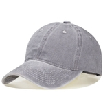 Unisex Vintage Washed Cap Baseball De Algodão Sun Ajustável Hat