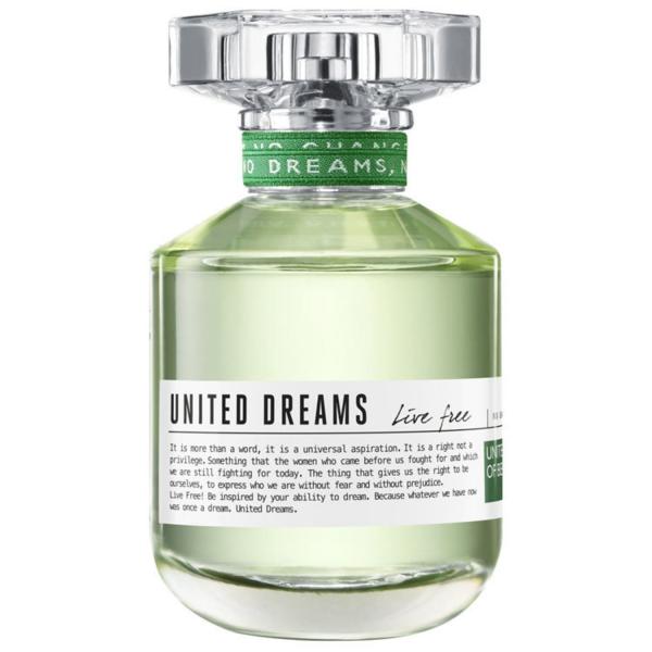 United Dreams Live Free Benetton Eau de Toilette - Perfume Feminino 80ml