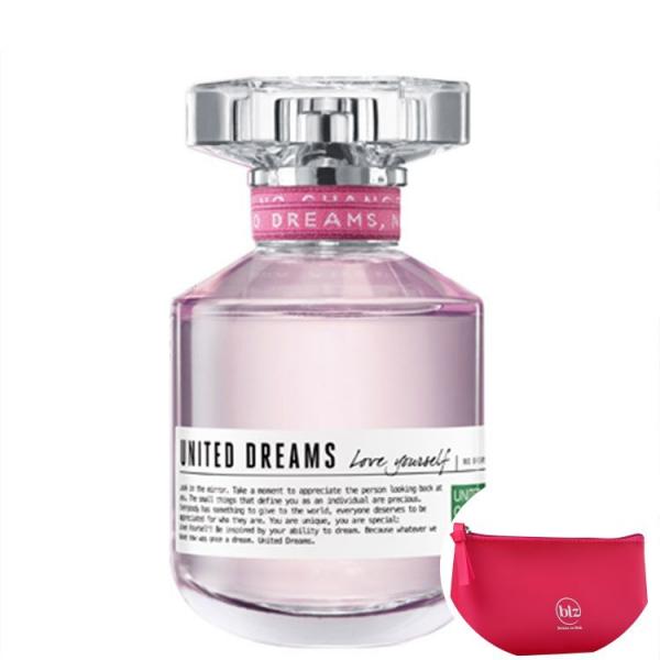 United Dreams Love Yourself Benetton EDT - Perfume Feminino 50ml+Beleza na Web Pink - Nécessaire