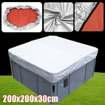 Universal Tub Cover All-Weather Anti-UV Cover Proof Spa Spa Banheira Cover Guard & Cap para Jacuzzi 200X200X30CM