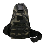 Usb camuflagem Crossbody Bag Masculino de viagem ao ar livre no peito pacote multifunções Pacote Diagonal