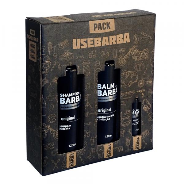 UseBarba Kit - Shampoo + Balm + Óleo + Caixa Personalizada