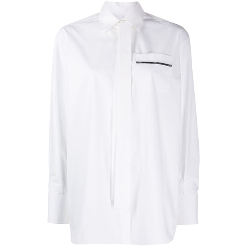 Valentino Camisa com Detalhe de Amarração - Branco