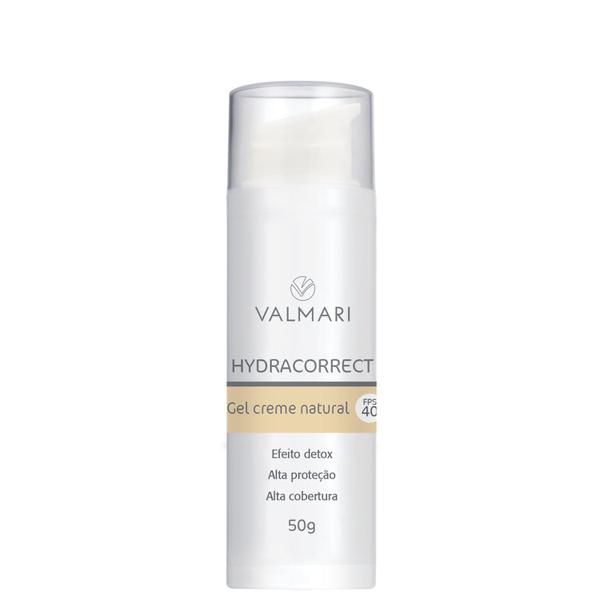Valmari Hydracorrect Gel Creme Natural FPS 40 - Protetor Solar Facial 50g