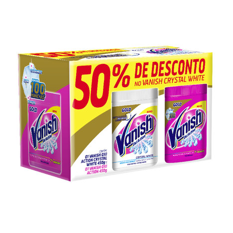 Vanish Oxi Action 450G Pink + 50% Off no Crystal White