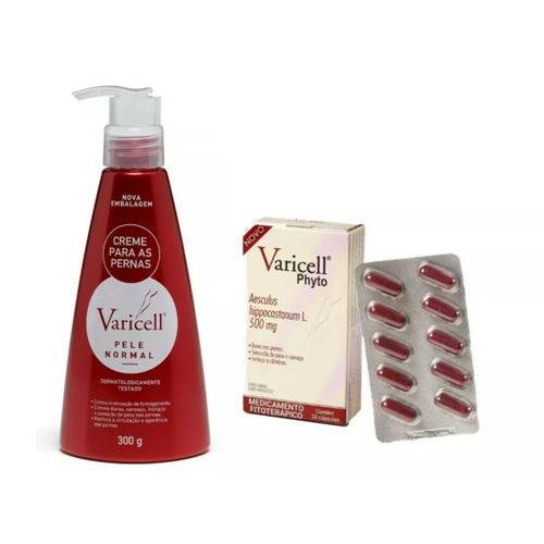 Varicell Creme para Pernas 300g + Varicell Phyto 20 Capsulas