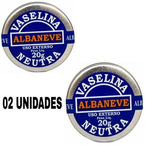 Vaselina Sólida 20 Gramas- Albaneve - 02 Unidades