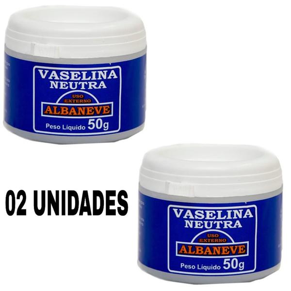 Vaselina Sólida 50 Gramas- Albaneve - 02 Unidades