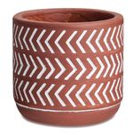 Vaso 9cm de Cimento Vermelho Asteca 10448-3 Mart