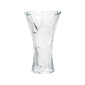 Vaso Acinturado Pinweel Luxo Cristal Bohemia 30Cm - Rojemac - Transparente