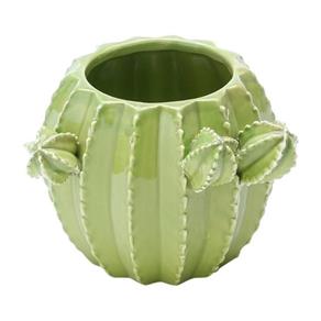 Vaso de Cerâmica 10cm Cactos Prestige - Verde