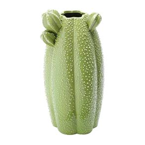 Vaso de Cerâmica 34cm Cactos Prestige - Verde
