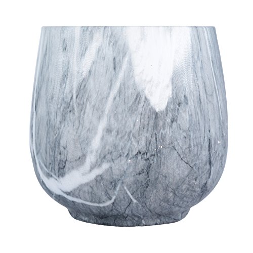 Vaso de Cerâmica All Round Marble Urban Cinza