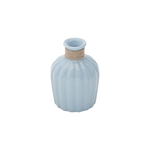Vaso de Cerâmica Azul Claro 15cm Celo Prestige