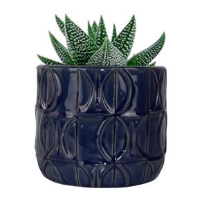 Vaso de Cerâmica Azul Jade Urban