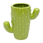 Vaso De Cerâmica Cactus Verde