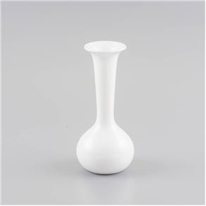 Vaso de Cerâmica com Acabamento em Vidro Trumpet 12cmx12cmx38,5cm Rojemac Branco