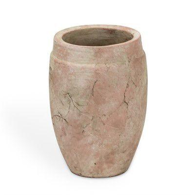 Vaso de Cerâmica com Rosê - Cromus
