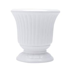 Vaso de Cerâmica Grece 16cmx16cmx17cm Rojemac Branco