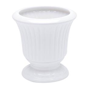 Vaso de Cerâmica Grece 18cmx18cmx19cm Rojemac Branco