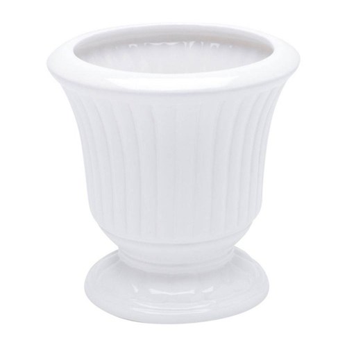 Vaso de Cerâmica Grece 18Cmx18cmx19cm Rojemac Branco