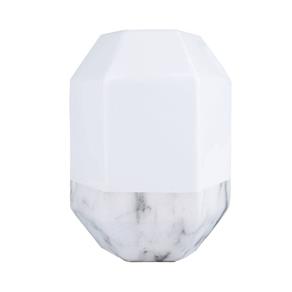 Vaso de Cerâmica Marble At The Bottom 15cm X 16,5cm X 22cm Urban Branco/Cinza