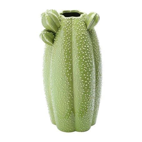 Vaso de Cerâmica Verde 34cm Cactos Prestige