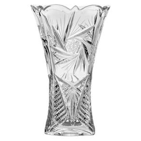Vaso de Cristal Bohemia Acinturado Pinweel Luxo 30cm - 5796