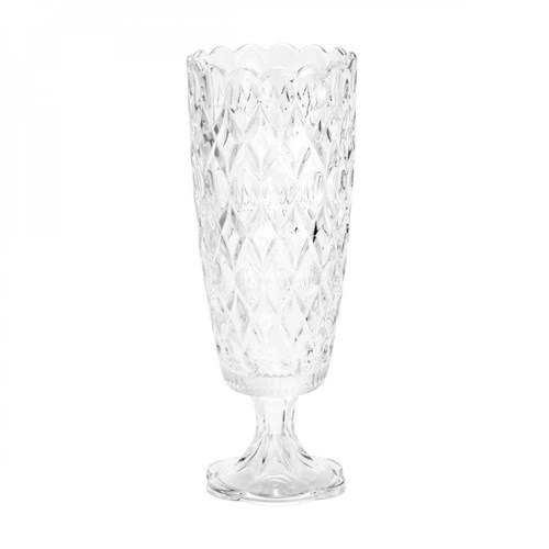 Vaso de Cristal com Pé Angélica 15Cmx39,5Cm Rojemac Transparente