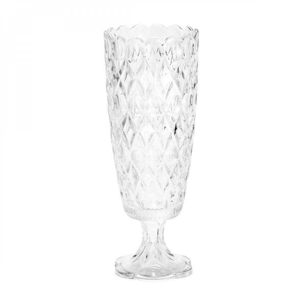Vaso de Cristal com Pé Angélica 15cmx39,5cm Rojemac Transparente