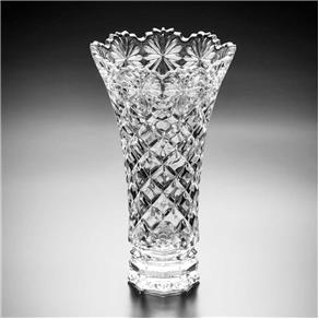 Vaso de Cristal Diamond 20Cm Lyor Classic - Incolor