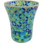 Vaso De Mosaico - 15x18 Cm