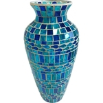 Vaso De Mosaico - 17x34 Cm